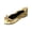 Gold, variant on Women's Foldable Ballet Flats PU Leather Bow Design Pointed Toe Fashion Versatile Fit for Wedding, Office, Travel
