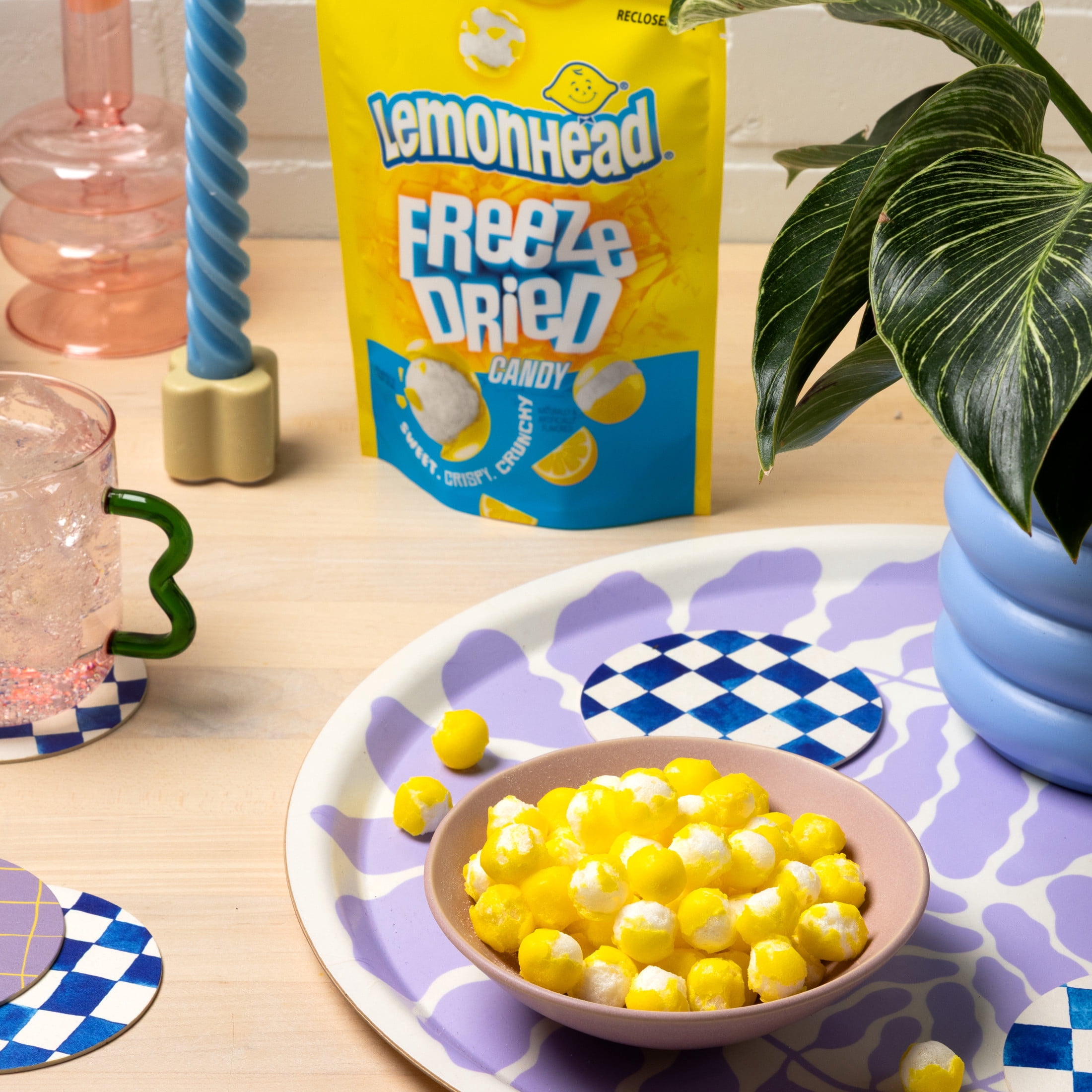 Lemonhead, Freeze Dried Candy, Lemon Flavored, Recloseable Bag 4.0