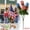 Blue, variant on American Flag Patriotic Pinwheels 10 Pack – 4th of July Decorations Outdoor, USA Wind Spinners on Stick for Independence Day Garden Yard