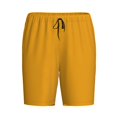 thumbnail image 4 of Fotbe Goldenrod Pajama Shorts for Men, Men's Pajama Bottoms, Sleepwear,Short Pajama Pants-3X-Large, 4 of 9