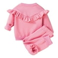 thumbnail image 4 of NIEWTR Toddler Baby Girl Fall Winter Sweatshirt Outfit Clothes Long Sleeve Pullover Tops Joggers Pants Set Toddler Girl Outfit For 1t 2t 3t 4t 5t 6t,5-6 Years, 4 of 8