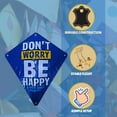 thumbnail image 3 of Don't Worry be Happy Diamond Kite, 24.75in Easy Assemble Wind-Powered Kids Sky Glider Girls Boys Toy Kites (Design May Vary) Summer Gift Beach Play Family Outdoor Activity & CUSTOM Storage Carrier, 3 of 6