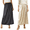 Black-Champagne, variant on 2 Pack Women's Satin Half Slip Underskirt, Anti See Through Lace Trim Long Skirt Liner, Lightweight Summer No Rolling Down Underskirt for Under Dresses, Black & Champagne