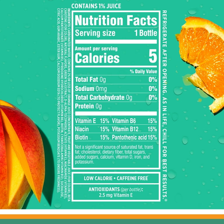 Sparkling Ice Orange Mango, 17 fl oz Bottles, 12 Pack photo 2