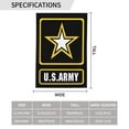 thumbnail image 3 of Logo Of The United States Army Garden Flag 12.5 X 18 Inch Double Sided, Decorative Flag Balcony Courtyard Indoor Welcome Garden Flag, 3 of 5