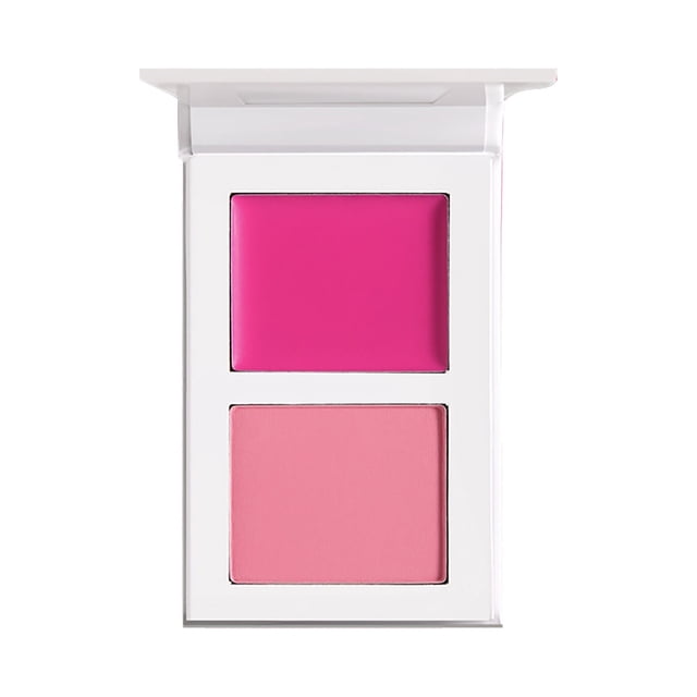Two-Color Blush*1 Bradem Reduced Sale, Place Volume5 Two Tone Pigmented Buildable Pressed Powder Rosy Natural Cheeks Fresh Finish for All Skin Color, Blush E, One Size Makeup White Blusher