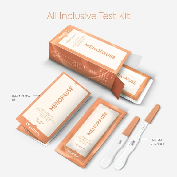 Diagnox Menopause Stage Indicator Test Kit , at Home FSH, 2 Tests