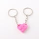 thumbnail image 2 of Adorable juego de llaveros para el día de San Valentín, perfecto para fiestas y regalos. 2 llaveros de pareja con forma de corazón., 2 of 8