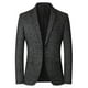 thumbnail image 1 of ICHUANYI Clearance Men's Single-breasted Fashion Plaid Suit Business Casual Suit Wool Coat(Black, XXL) ICHUANYI WER2023080812482, 1 of 2