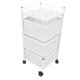 thumbnail image 1 of Carrito De Cajón Extraíble, Acero Al Carbono De 5 Niveles De 5 Niveles Con Ruedas Estante De Almacenamiento Doméstico Para Frutas De Pan De Papa Cosméticos, 1 of 7