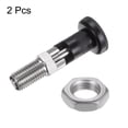 thumbnail image 3 of Uxcell 2pcs Push Fit Ball Nose Spring Plunger M12x1.5 Thread 6mm Pin Dia Self Locking, 3 of 7