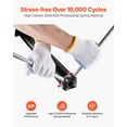 thumbnail image 4 of VEVOR Garage Door Torsion Springs, Pair of 0.207 x 2 x 24 in, 16000 Cycles, Electrophoresis Black Coated for Replacement, Garage Door Springs with Non-Slip Winding Bars, Gloves and Mounting Wrench, 4 of 9