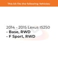 thumbnail image 2 of Max Advanced Brakes - Brake Kit for 2014 2015 Lexus IS250 Base/F Sport w/ RWD Front and Rear Replacement Cross Drilled Disc Brake Rotors and Ceramic Brake Pads, 2 of 9