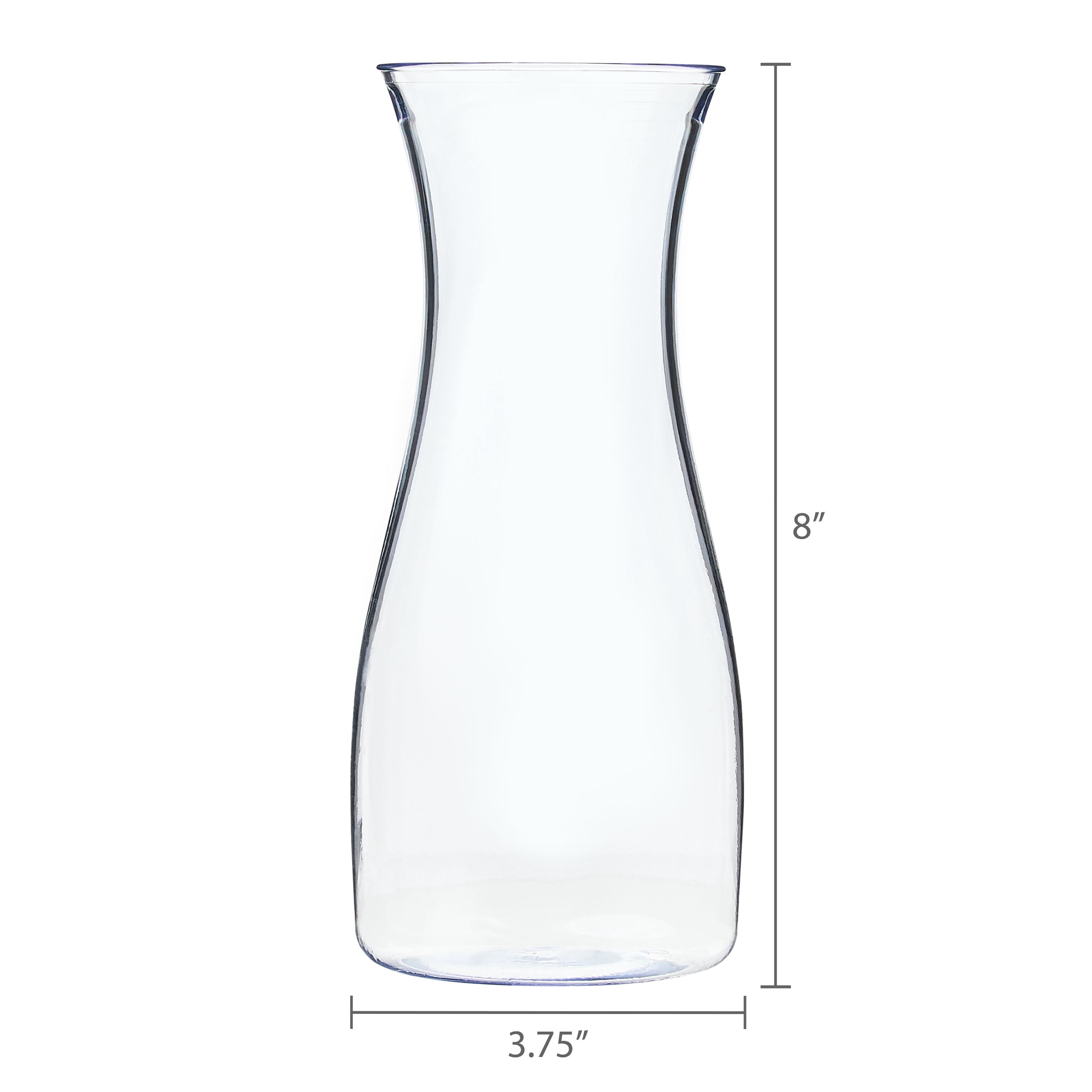 Way To Celebrate Clear Plastic Carafe with Lid, 25.4 fl oz