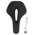 thumbnail image 2 of Bike Saddle, 5 Lighting Modes  Bike Cushion Waterproof Streamlined Design Shock Absorbing Soft with Tail Light for Mountain Bikes, 2 of 8