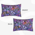 thumbnail image 4 of Bixox Watercolor Butterflies Printed Pillow Protector,Super Soft Ideal for Home,Guests,Rentals - 16"x24", 4 of 8