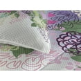 thumbnail image 3 of Ambesonne Flower Quilted Coverlet 3 Pcs, Vintage Boho Inspiration, Queen Size, White Violet, 3 of 4