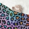 thumbnail image 2 of Naloa Rainbow Animal Skin Dog Blanket, 3 Sizes Cat Blanket for Indoor Cats Large Medium Small Dog Gifts-Medium, 2 of 8