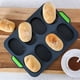 thumbnail image 5 of Moldes de Silicona Ovalados para Pan Francés, 8 Compartimentos, Antiadherentes, para Hornear Pan Francés. Bandeja para Hornear Mini Pasteles., 5 of 6