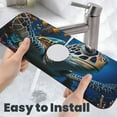 thumbnail image 6 of Sikiie Ocean Coral Turtle Splash Guard for Sink Faucet-1 PC Super Absorbent Fast Drying Mat Sink Gadgets-Splash Guard for Kitchen, Sink Mat, 6 of 7