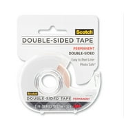 Scotch Double-Sided Removable Tape, Clear, 1/2 in. x 300 in., 1 Disp.