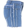 thumbnail image 7 of Xixinqiwan Women's Summer High Waisted Stretchy Denim Shorts Casual Raw Hem Jean Shorts Trendy Outfits, 7 of 7