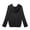 Black, variant on hoksml Women Fashion Casual Loose Large Size Solid Color Hood Long Sleeves Pullover Knit Sweater Tops Clearance