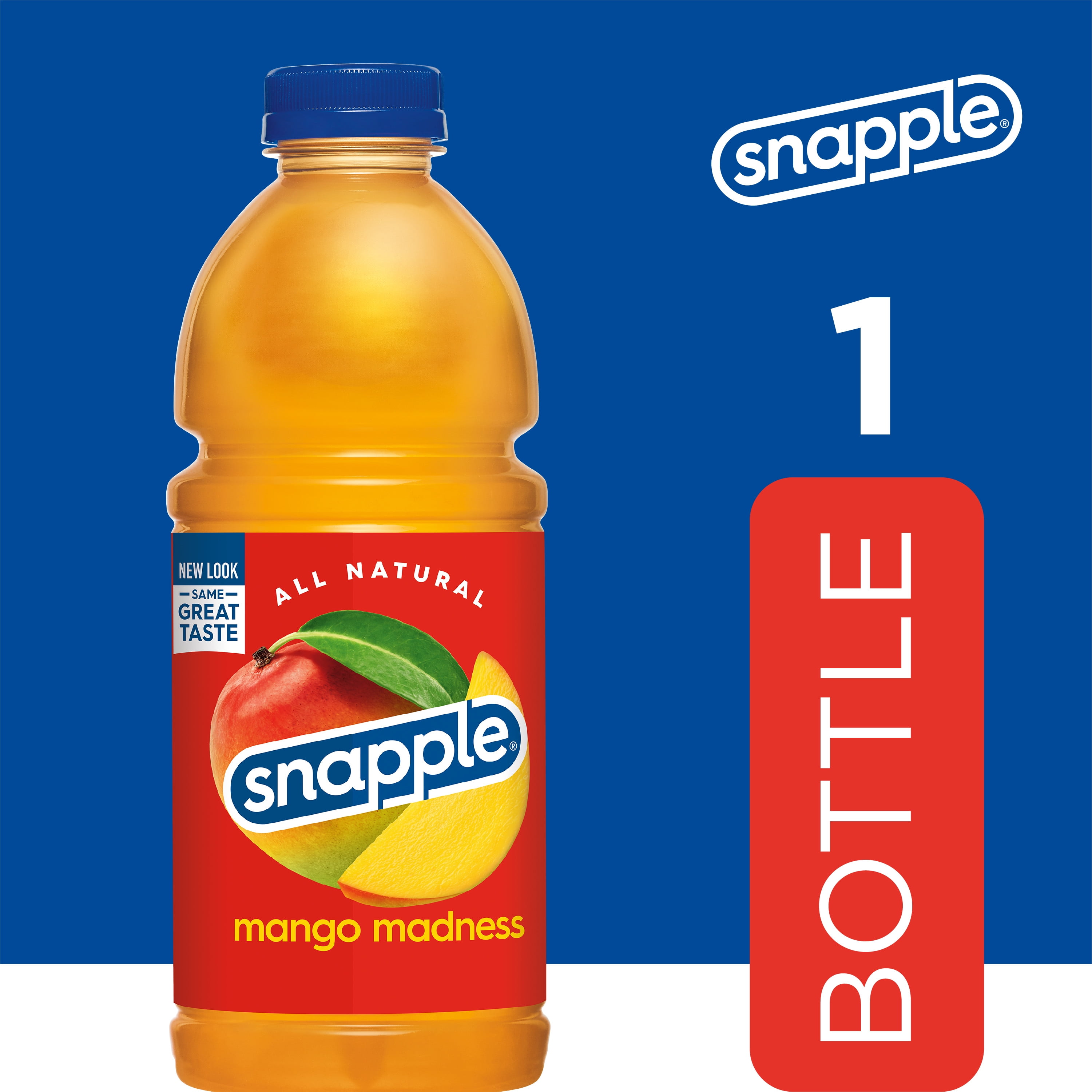 (4 pack) Snapple Mango Madness Juice Drink, 32 fl oz, Bottle