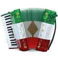 thumbnail image 2 of Rossetti Piano Accordion 32 Bass 30 Piano Keys 3 Switches Mexican Flag, 2 of 4