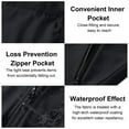 thumbnail image 4 of Duoif Rain Jacket Women, Women's Spring and Autumn Hooded Outdoor Windproof and Mountaineering Jacket Thin Jackets for Women Black L, 4 of 9