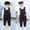 Black, variant on Padded Suspender Bib Overalls for Toddler Boys Girls, Quilted Snow Pants with Cartoon Patch, Button Front and Elastic Cuffs for Cold Weather Play