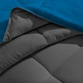 thumbnail image 5 of Bare Home Goose Down Alternative Reversible Comforter, Twin/Twin XL, Gray/Medium Blue, 5 of 7