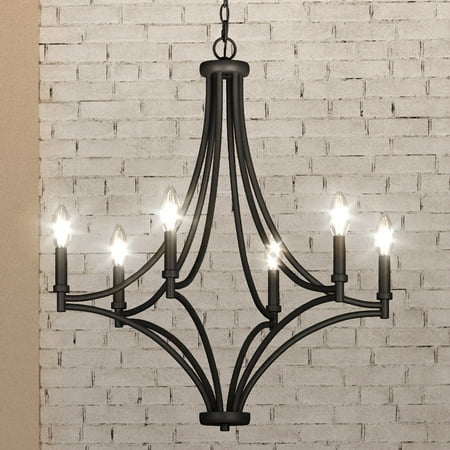 

Luxury Mediterranean Indoor Chandelier 29 H x 26 W with Tuscan Style Elements Tudor Design Charcoal & Satin Brass and Nickel Finish UEX2070