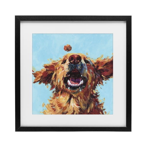 Stupell Industries Bohemian Treato Loyal Dog Black Framed Print Under Glass, 13 x 13, by Studio Bautista