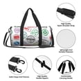 thumbnail image 4 of Balery Stamp Set Collection Bolsa de Gimnasio para Mujeres y Hombres, Bolsa de Viaje Impermeable, Bolsa de Fin de Semana con Compartimento para Zapatos y Bolsillo Húmedo, 4 of 6