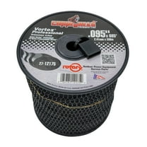 .095" Trimmer Line w/Cutter Rotary Vortex Medium Spool Black (12175)