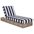 thumbnail image 6 of Safavieh Gillian Steel Outdoor Lounge Chairs, Heather Tan/Navy Striped, 6 of 15