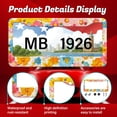 thumbnail image 2 of Artistic Flower Meta License Plate Frame - Fits 12x6 US/Canada Plates, Cute License Plate Frames for Women Car Decorative Parts Car License Plate Frame, 2 of 7