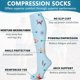 thumbnail image 5 of Calcetines de compresión Bluemaple, paquete de 6, con cobre, para uso médico y deportivo, 5 of 7