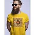 thumbnail image 2 of Taurus Zodiac Ethnic Style T-Shirt Men -Image by Shutterstock, Male x-Large, 2 of 4