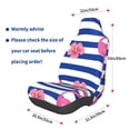 thumbnail image 2 of Picia Flamingo Print Waterproof Sweating Car Seat Cover for Post Gym Workout, Running, Beach and Hiking, Universal Fit Anti-Slip Bucket Seat Protector, 2 of 5