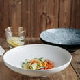 thumbnail image 4 of Qeeadeea Salad Bowls Large Serving Ceramic, 1000ml Stackable Pasta Bowl Colorful, Pasta Salad Plate For Dinner, Deep Soup Plate-yellow-25cm×25cm×6.5cm, 4 of 7