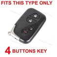 thumbnail image 3 of Silicone Keyless Entry Fob Skin Case Cover for Lexus LX RX CT GX ES HS LS RC Key (blue and blue,2 in pack), 3 of 4