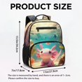thumbnail image 7 of KUIFORTI Pink Axolotl Print Toddler Backpack Girls Kids School Bag with Multiple Organizer Pockets Adjustable Straps 13.5 Inch for Preschool Kindergarten Back to School Gifts, 7 of 7