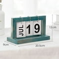 thumbnail image 1 of Calendario de escritorio Jadeshay Reutilizable de madera Rotativo, 1 of 1