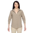 thumbnail image 2 of Harriton Paradise Three-Quarter Sleeve Performance Shirt (M610W) Khaki, XL, 2 of 2