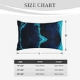thumbnail image 4 of Honeii Blue Marble And Gold Decorative Throw Pillow Case - Elevate Your Couch, Sofa, or Bed with Stylish Home Decor, Perfect Gift Idea-16"x24", 4 of 6
