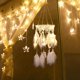 thumbnail image 4 of Plumas Estrellas Luna Atrapasueños Cadena de luz LED Colgante Colgante (Blanco) Ndcxsfigh Nuevos Originales, 4 of 8