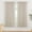 Angora-52"W x 63"L (Pack of 2), variant on Linen Texture Curtains Dusty Blue 52"W x 36"L (Pack of 2) for Short Windows