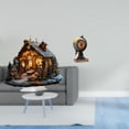 thumbnail image 2 of Escultura de la Natividad,Adorno acrílico 2D Adorno de pie,Centro de mesa con decoración de belén acrílico,Figura de escritorio,Reloj de mesa con forma de globo terráqueo para decoración, 2 of 8